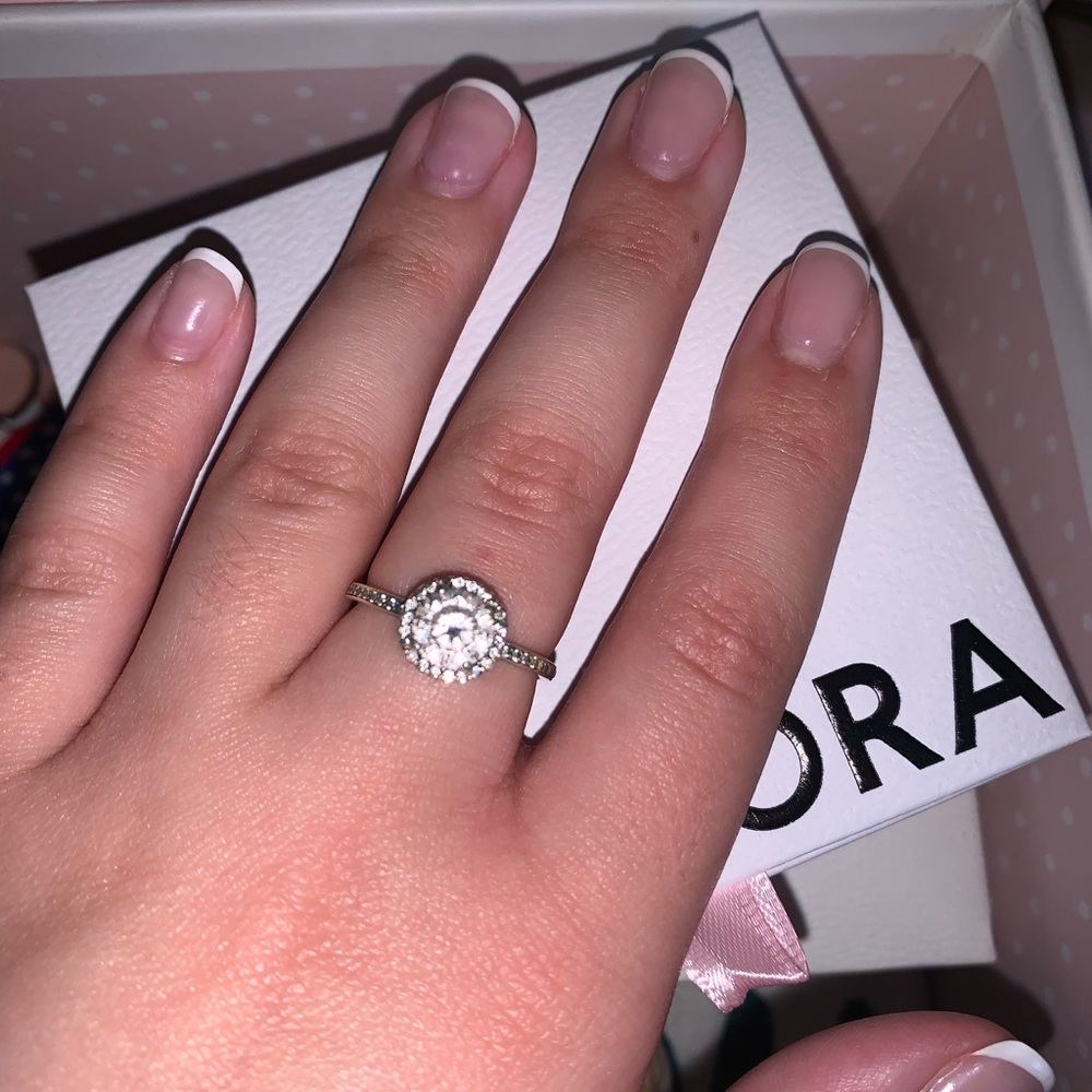 Pandora Silver Halo Ring
